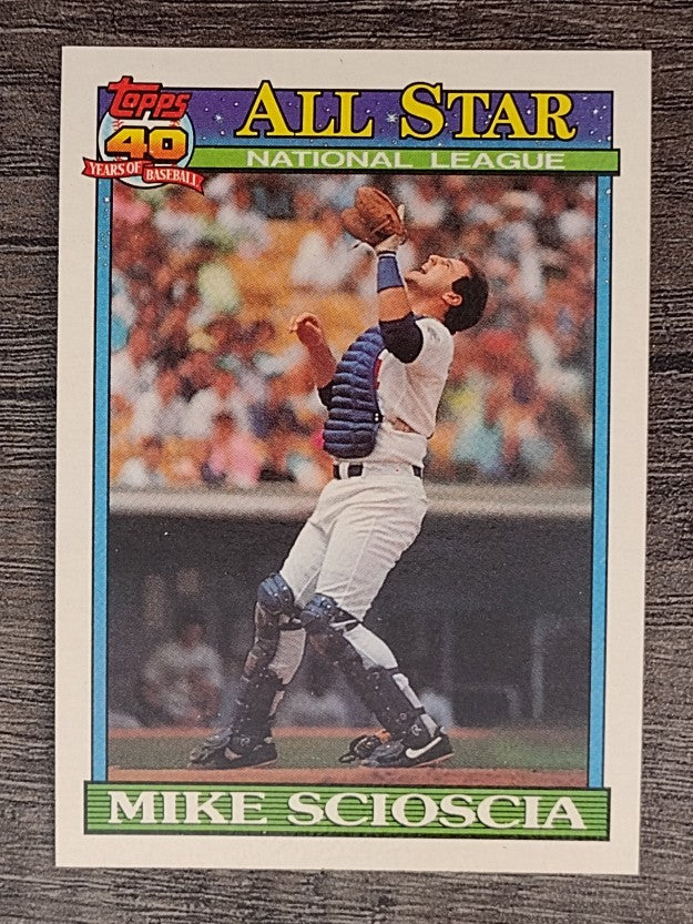 1991 Topps #404 Mike Scioscia AS
