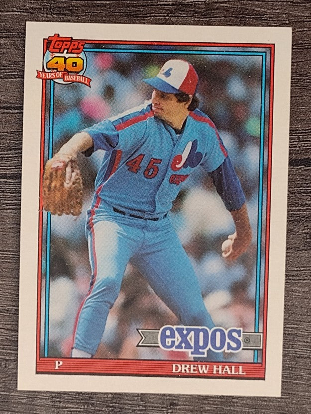 1991 Topps #77 Drew Hall
