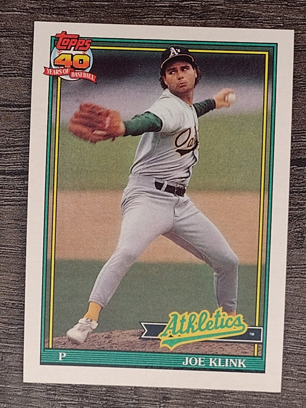 1991 Topps #553 Joe Klink