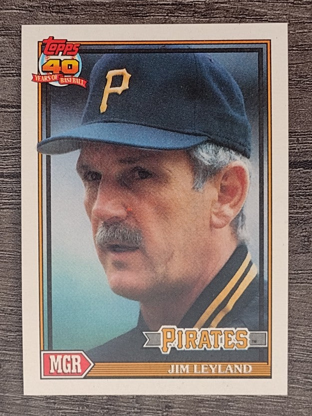 1991 Topps #381 Jim Leyland MG