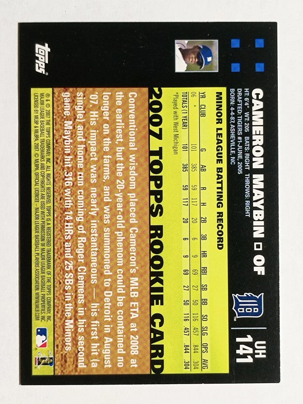 2007 Topps Update #141 Cameron Maybin RC