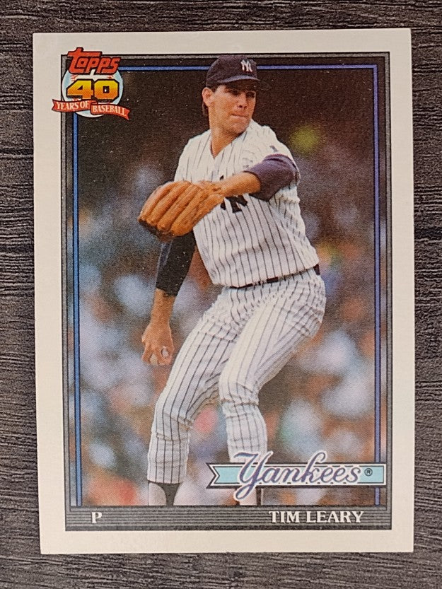 1991 Topps #161 Tim Leary
