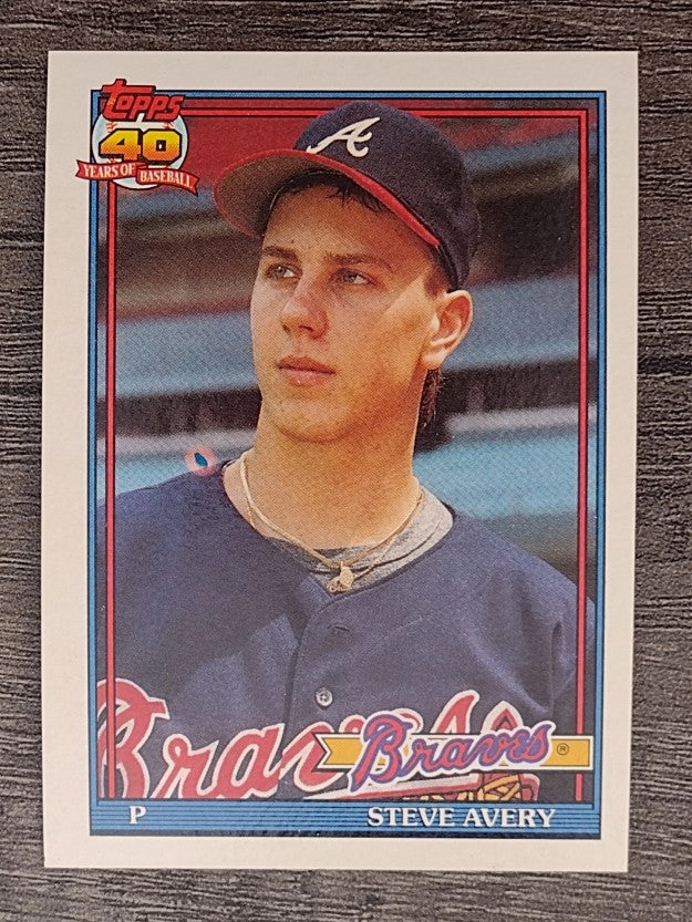 1991 Topps #227 Steve Avery