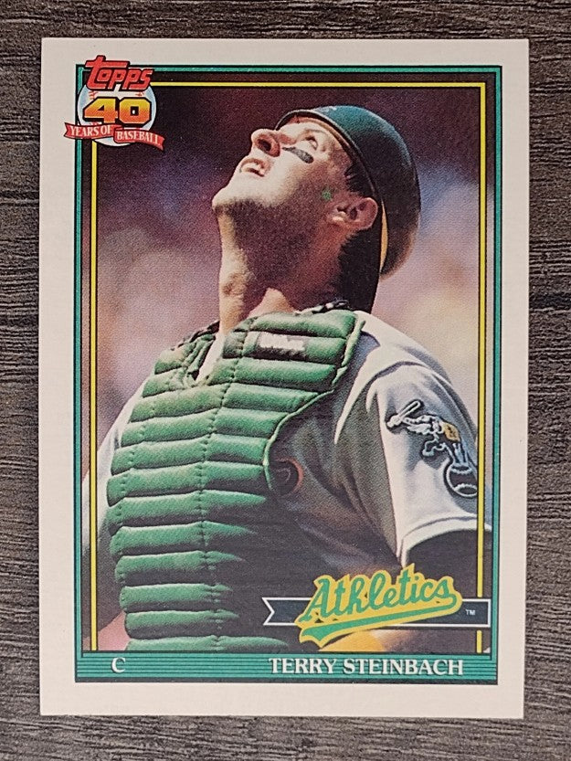 1991 Topps #625 Terry Steinbach