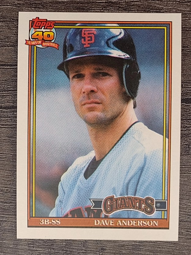 1991 Topps #572 Dave Anderson