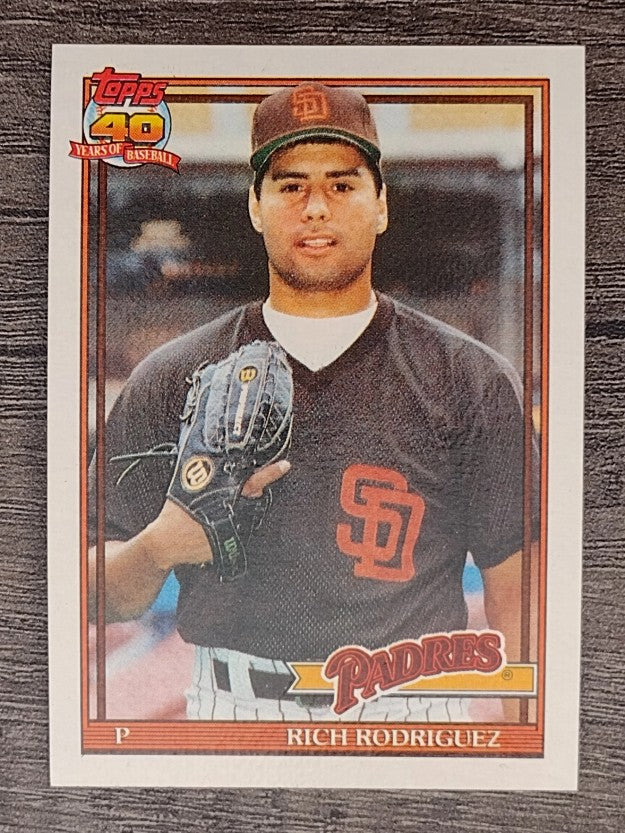 1991 Topps #573 Rich Rodriguez RC