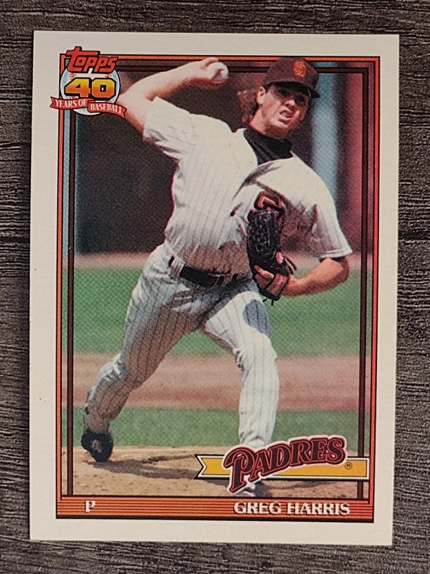 1991 Topps #749 Greg W. Harris