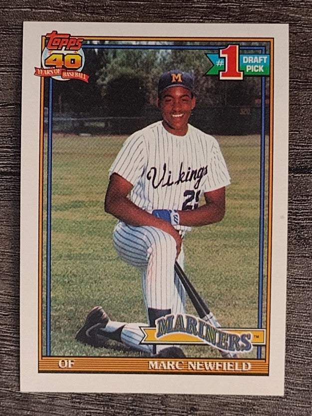 1991 Topps #529 Marc Newfield RC