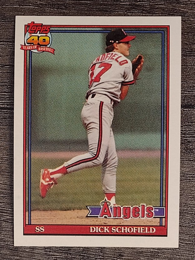 1991 Topps #736 Dick Schofield