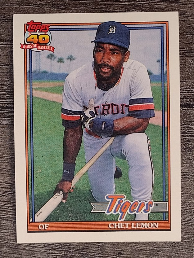 1991 Topps #469 Chet Lemon