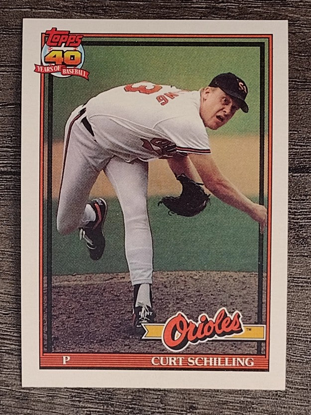 1991 Topps #569 Curt Schilling