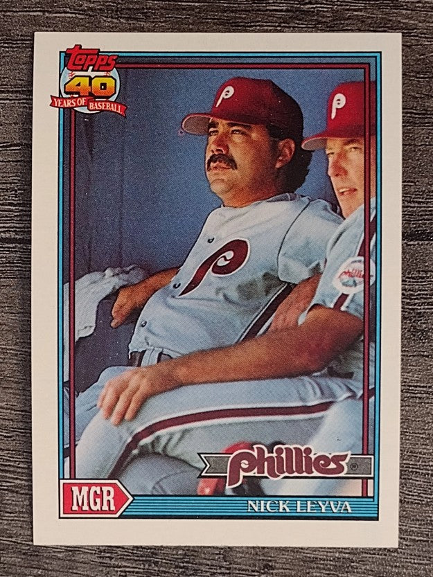 1991 Topps #141 Nick Leyva MG