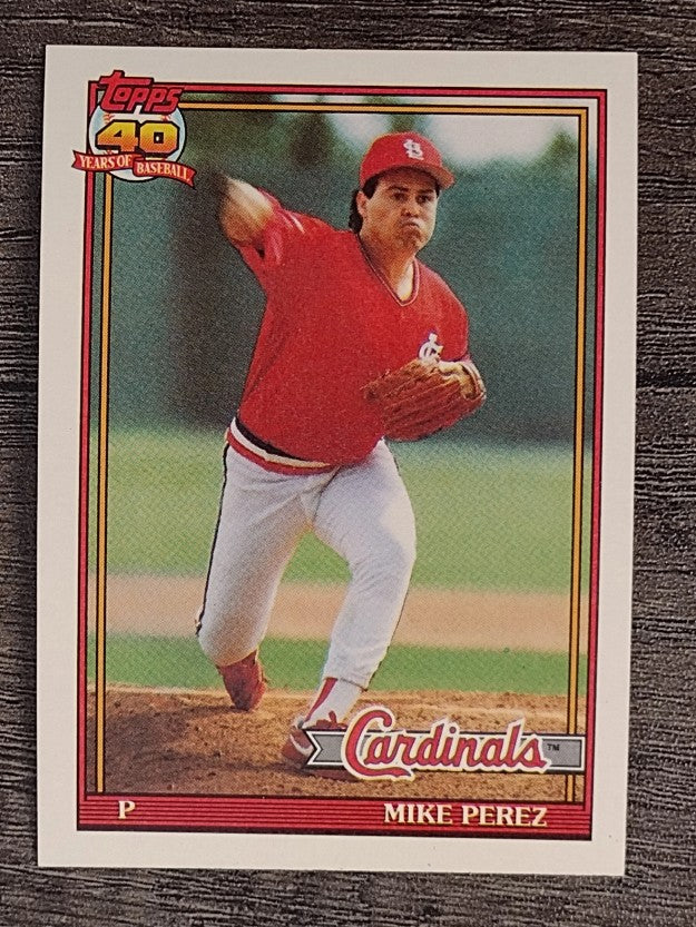 1991 Topps #205 Mike Perez RC