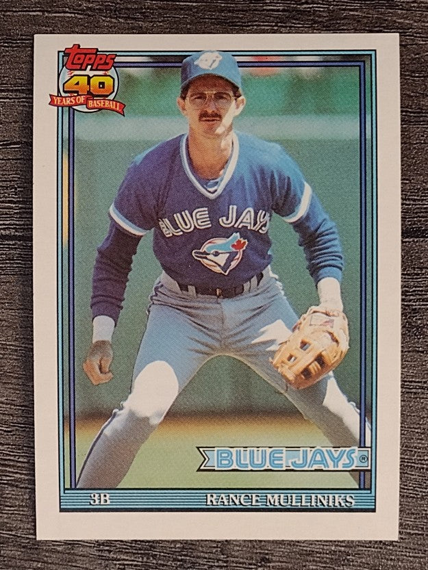 1991 Topps #229 Rance Mulliniks