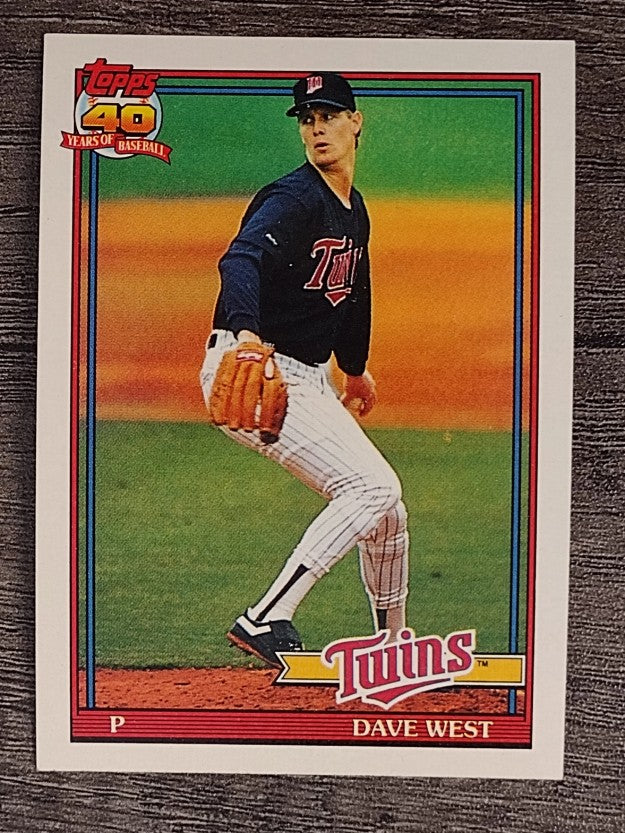 1991 Topps #578 Dave West