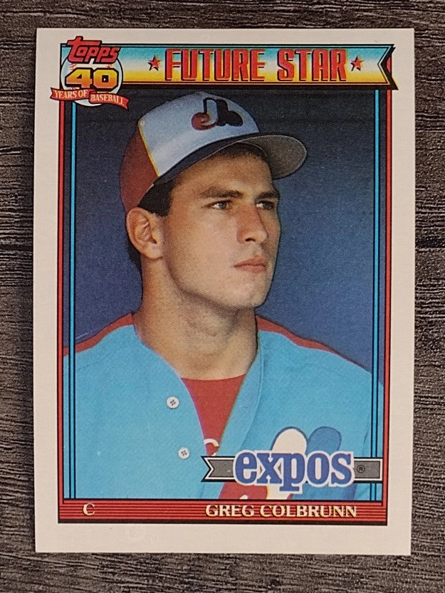 1991 Topps #91 Greg Colbrunn RC