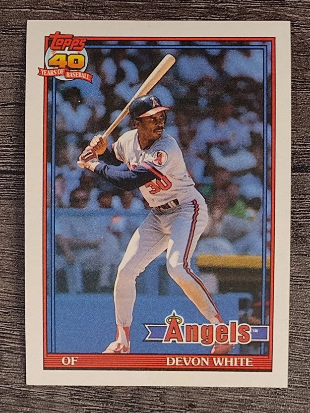 1991 Topps #704 Devon White