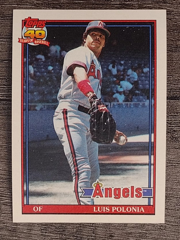 1991 Topps #107 Luis Polonia