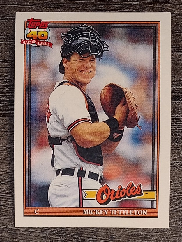 1991 Topps #385 Mickey Tettleton