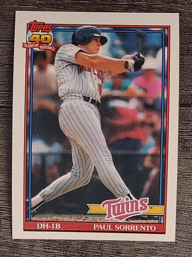 1991 Topps #654 Paul Sorrento