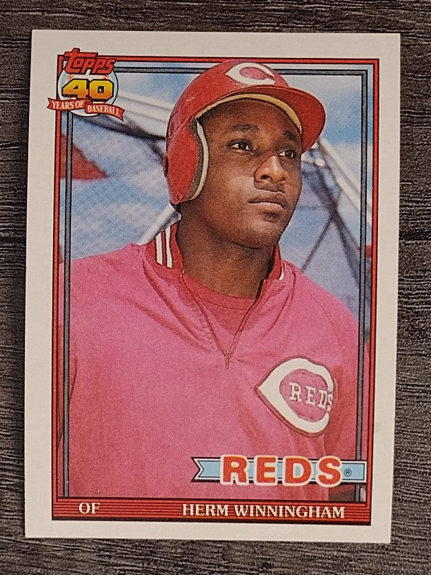 1991 Topps #204 Herm Winningham