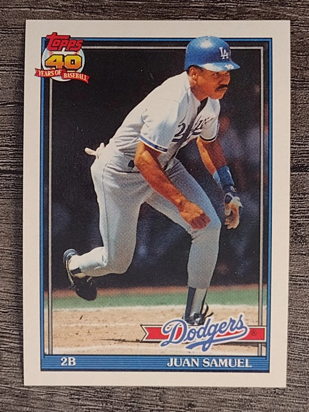 1991 Topps #645 Juan Samuel