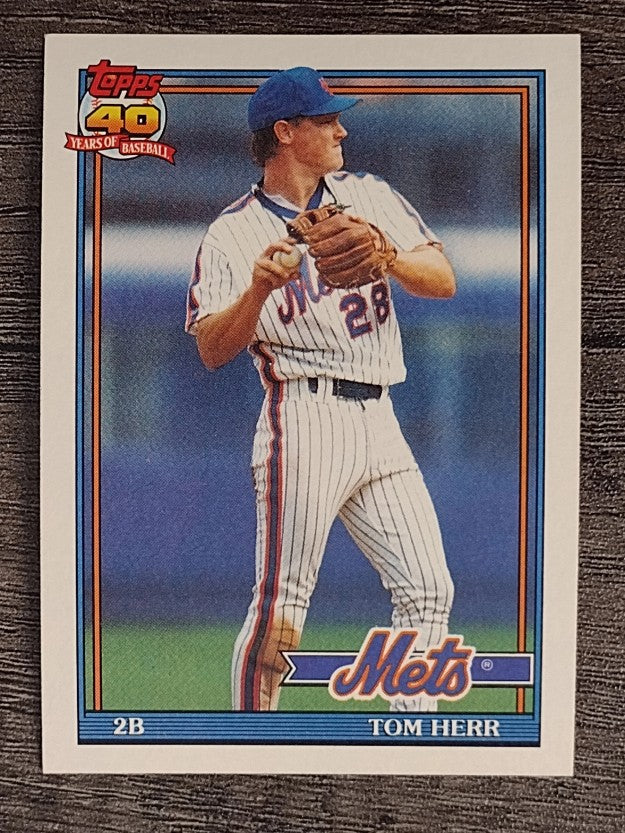 1991 Topps #64 Tom Herr
