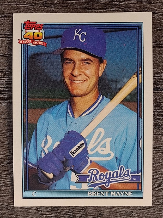 1991 Topps #776 Brent Mayne