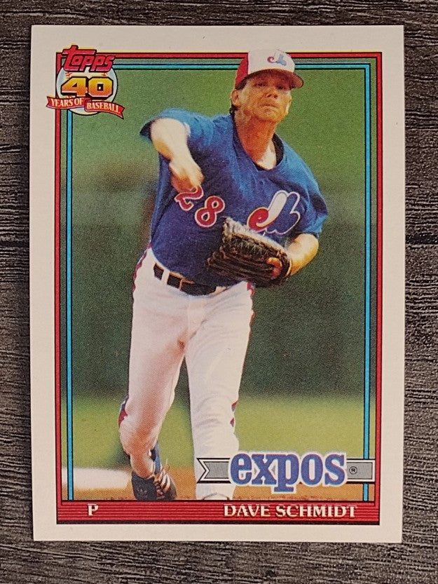 1991 Topps #136 Dave Schmidt