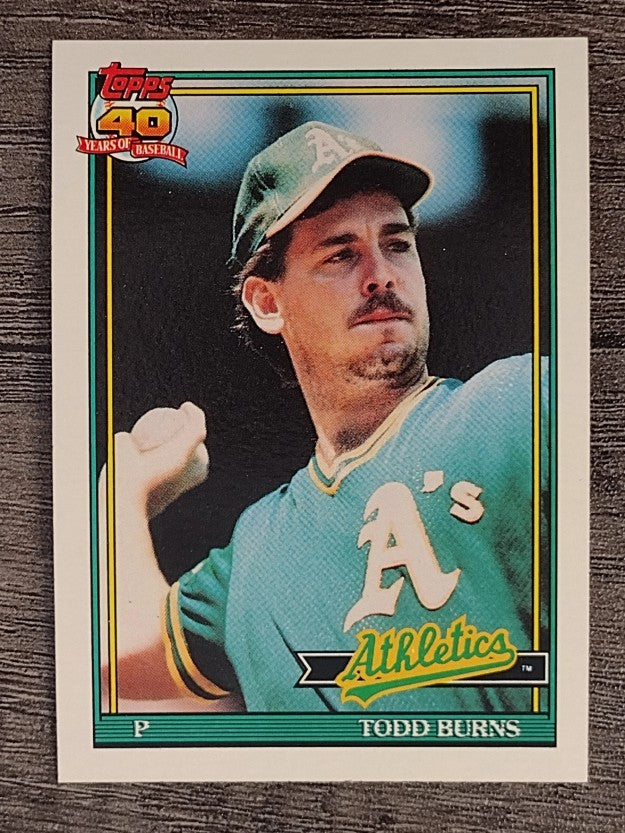 1991 Topps #608 Todd Burns