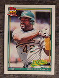 1991 Topps #144 Dave Henderson