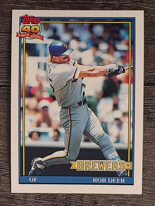 1991 Topps #192 Rob Deer