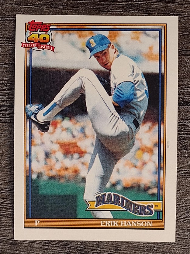1991 Topps #655 Erik Hanson