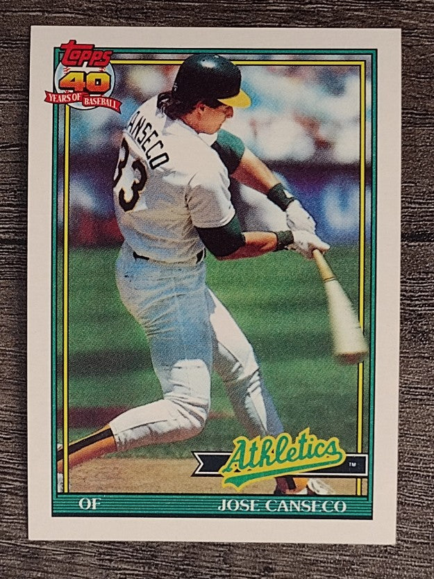 1991 Topps #700 Jose Canseco