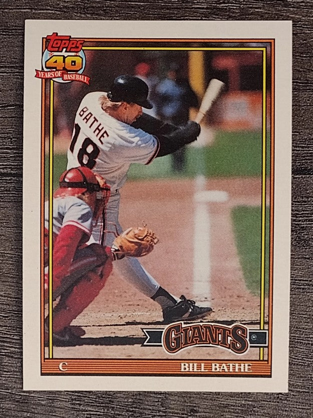 1991 Topps #679 Bill Bathe