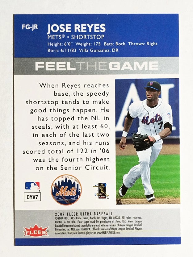 2007 Ultra Feel the Game #JR Jose Reyes