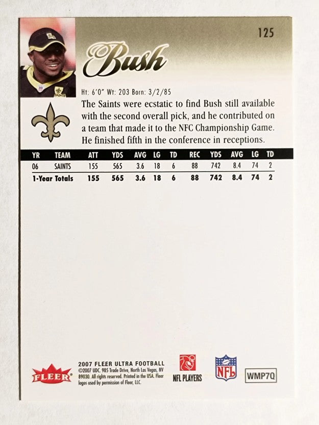 2007 Ultra Gold #125 Reggie Bush