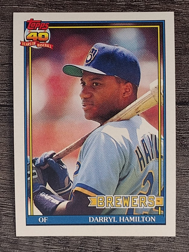 1991 Topps #781 Darryl Hamilton