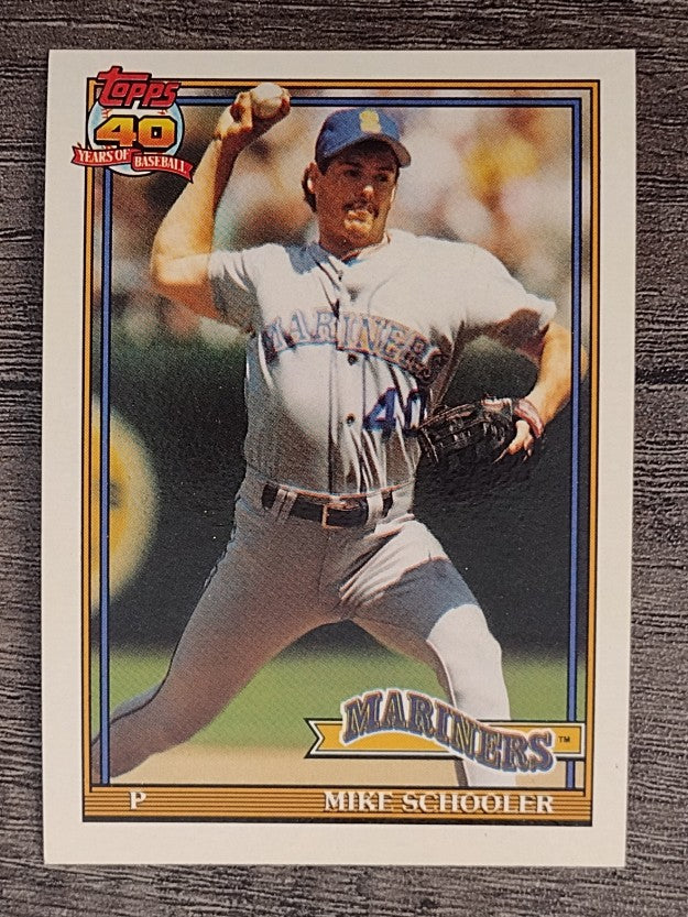 1991 Topps #365 Mike Schooler
