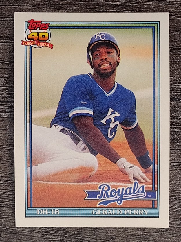 1991 Topps #384 Gerald Perry