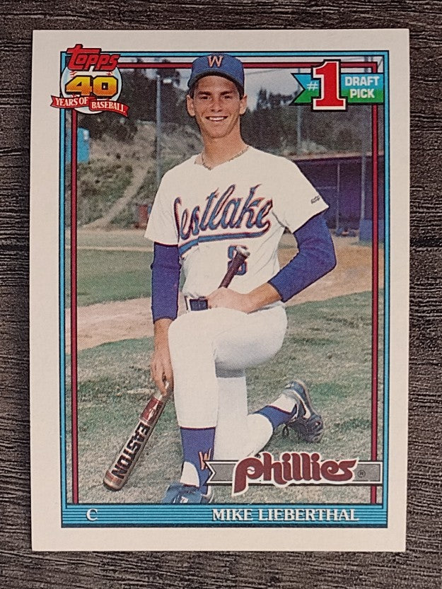 1991 Topps #471 Mike Lieberthal RC