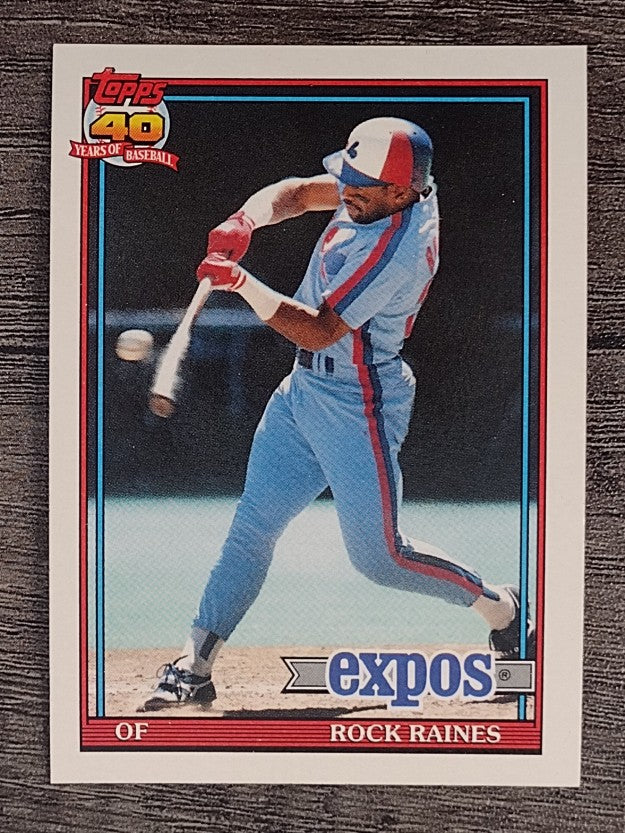 1991 Topps #360 Tim Raines