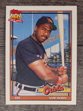 1991 Topps #598 Sam Horn