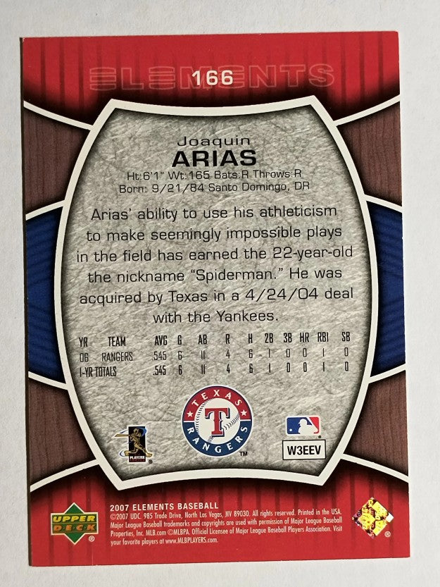 2007 Upper Deck Elements #166 Joaquin Arias