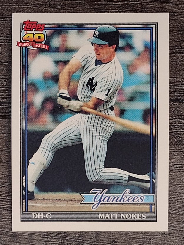 1991 Topps #336 Matt Nokes
