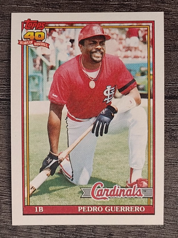 1991 Topps #20 Pedro Guerrero
