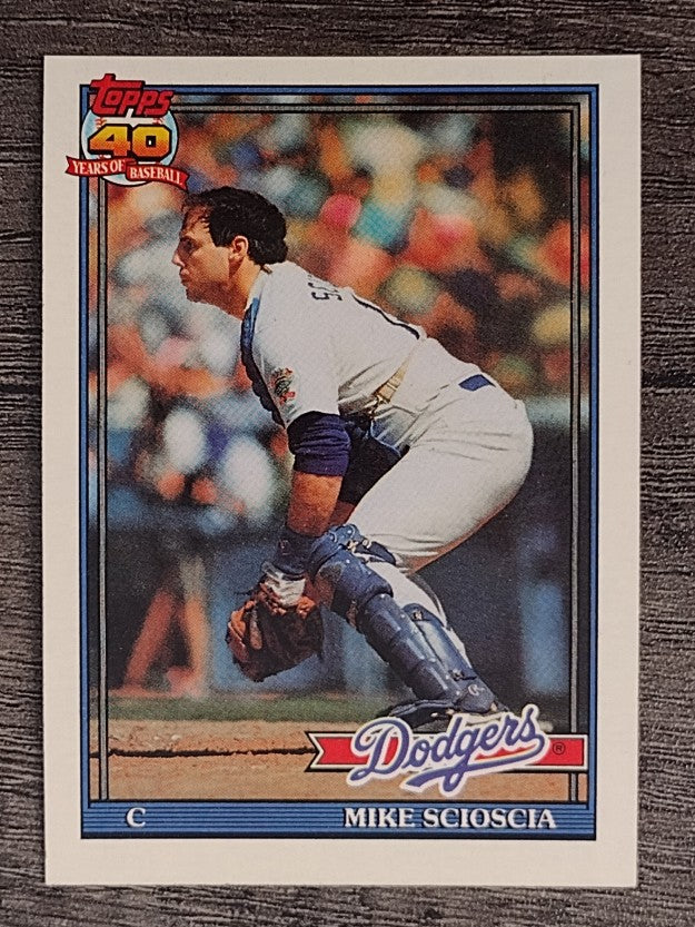 1991 Topps #305 Mike Scioscia