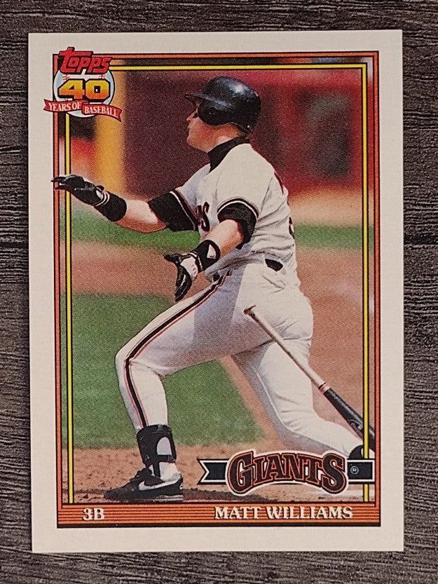 1991 Topps #190 Matt Williams