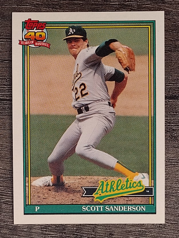 1991 Topps #728 Scott Sanderson
