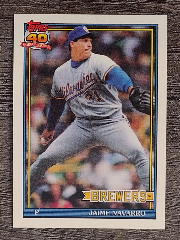 1991 Topps #548 Jaime Navarro